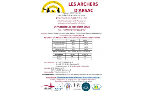 Parution du mandat Arsac salle